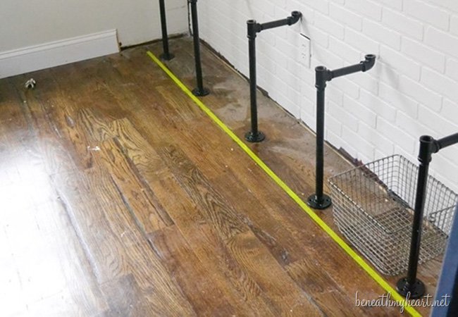 DIY Industrial Shelves - Step 1