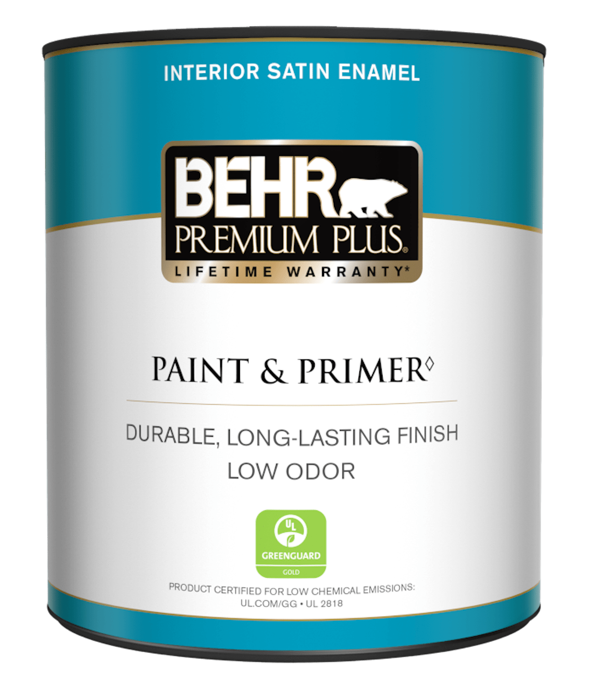 Behr Satin Paint and Primer.
